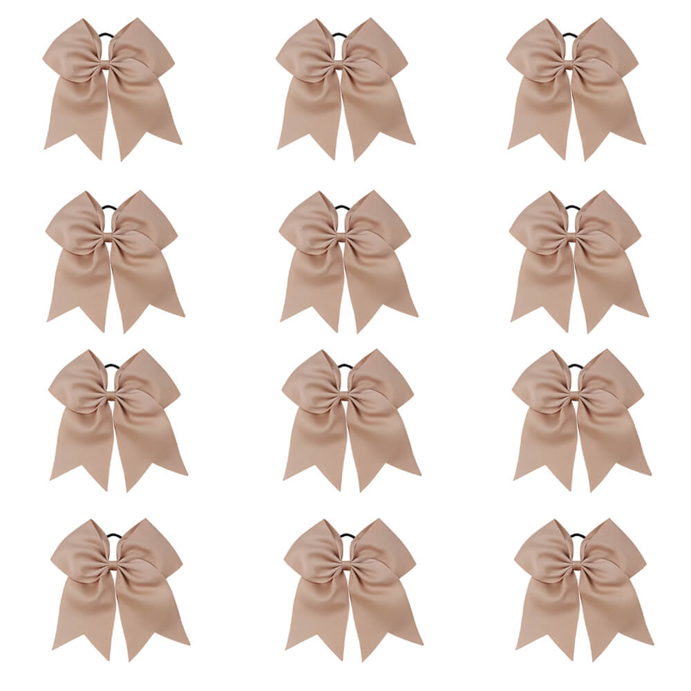 12PCS 7" Large Cheer Bows for Cheerleading Teen Girls