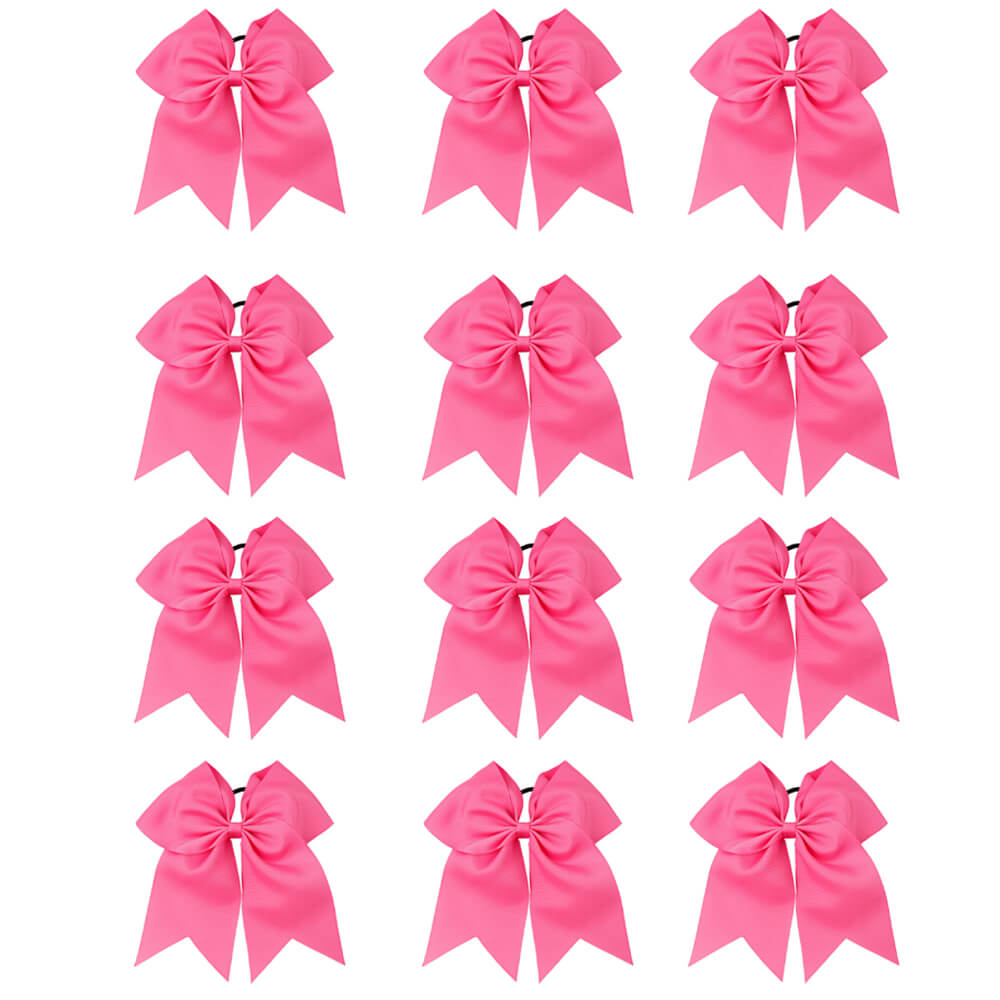 12PCS 7" Large Cheer Bows for Cheerleading Teen Girls