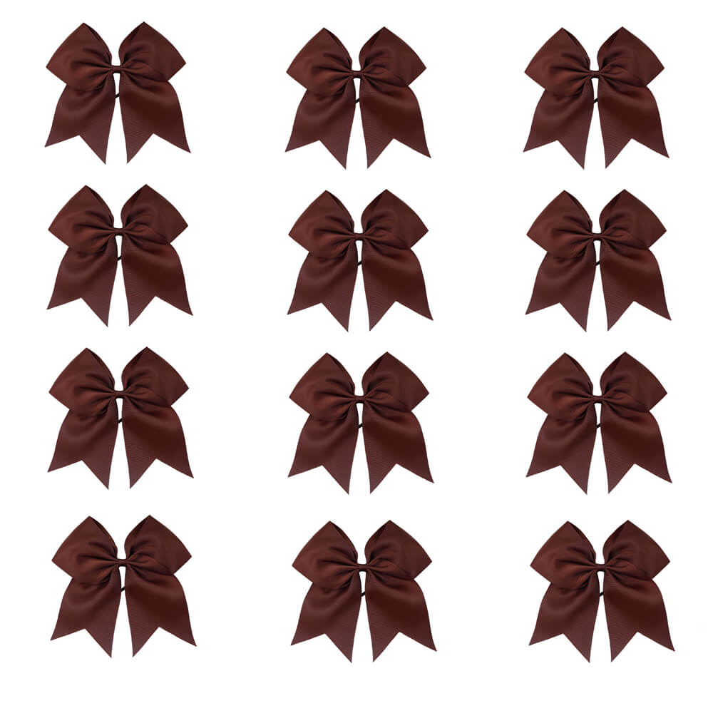 12PCS 7" Large Cheer Bows for Cheerleading Teen Girls