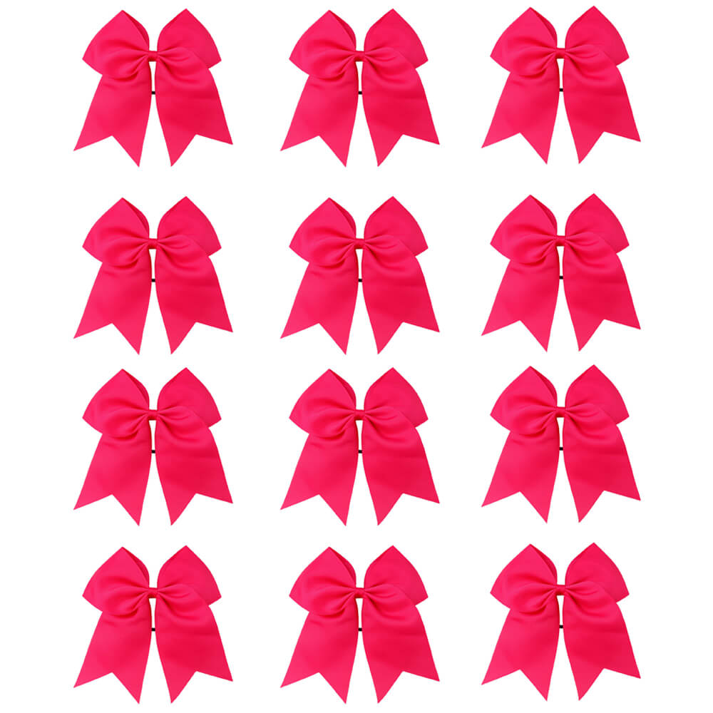 12PCS 7" Large Cheer Bows for Cheerleading Teen Girls