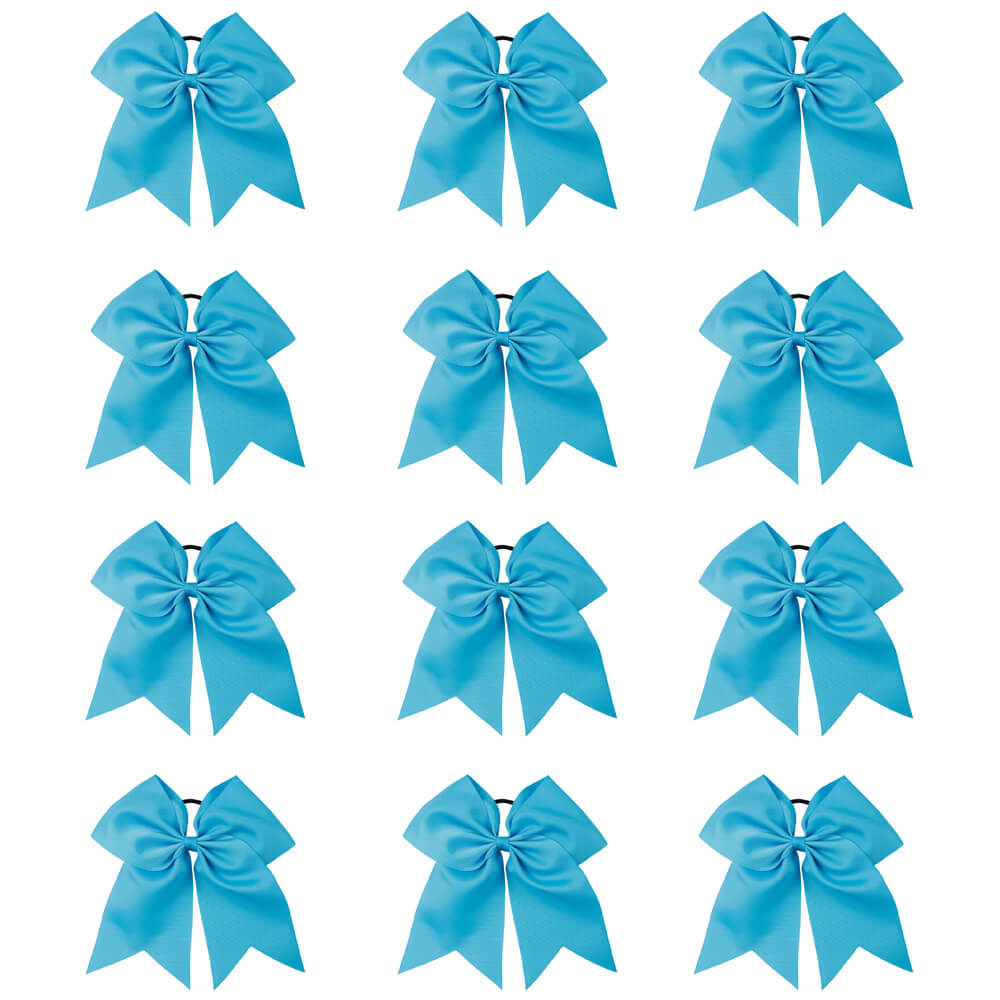 12PCS 7" Large Cheer Bows for Cheerleading Teen Girls