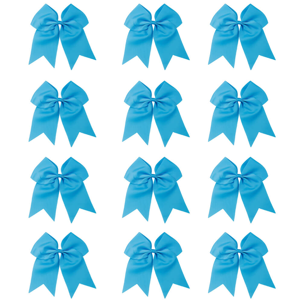 12PCS 7" Large Cheer Bows for Cheerleading Teen Girls