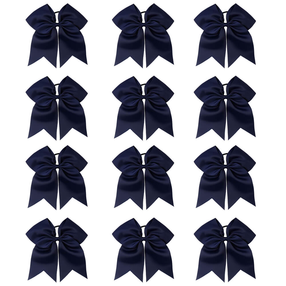 12PCS 7" Large Cheer Bows for Cheerleading Teen Girls