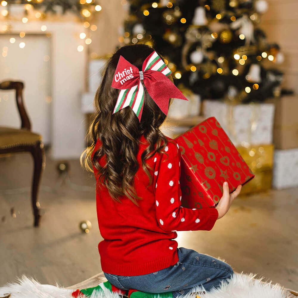 Christmas Sequin Cheer Bows