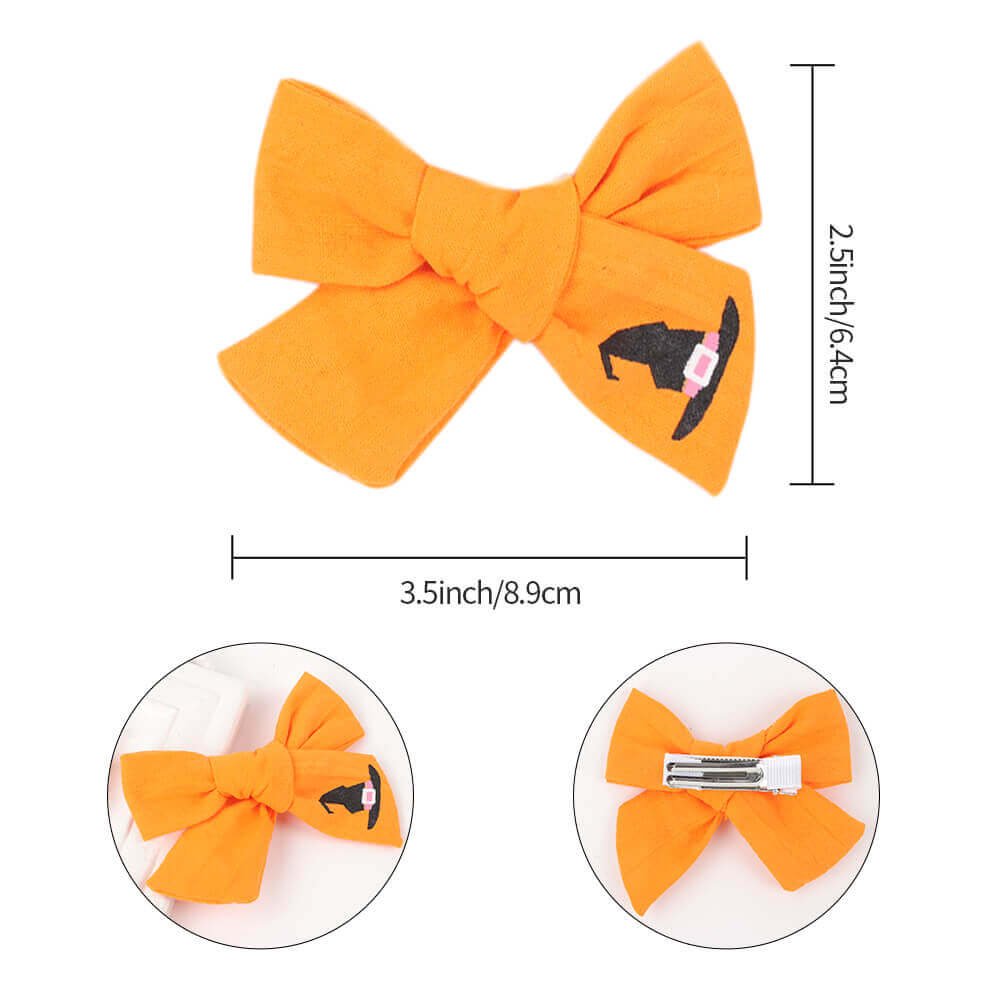 2PCS Halloween Hair Bow Hair Clips