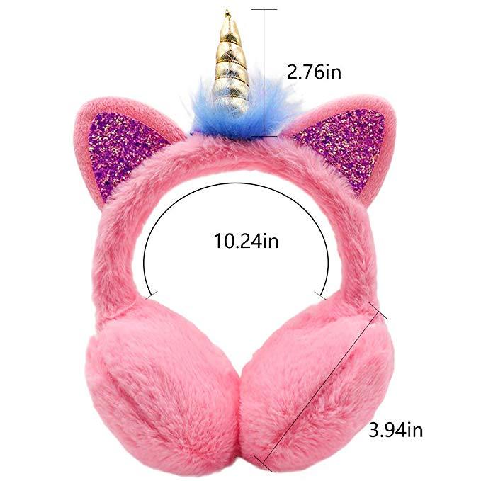 Cute Plush Unicorn Winter Warm Earmuffs