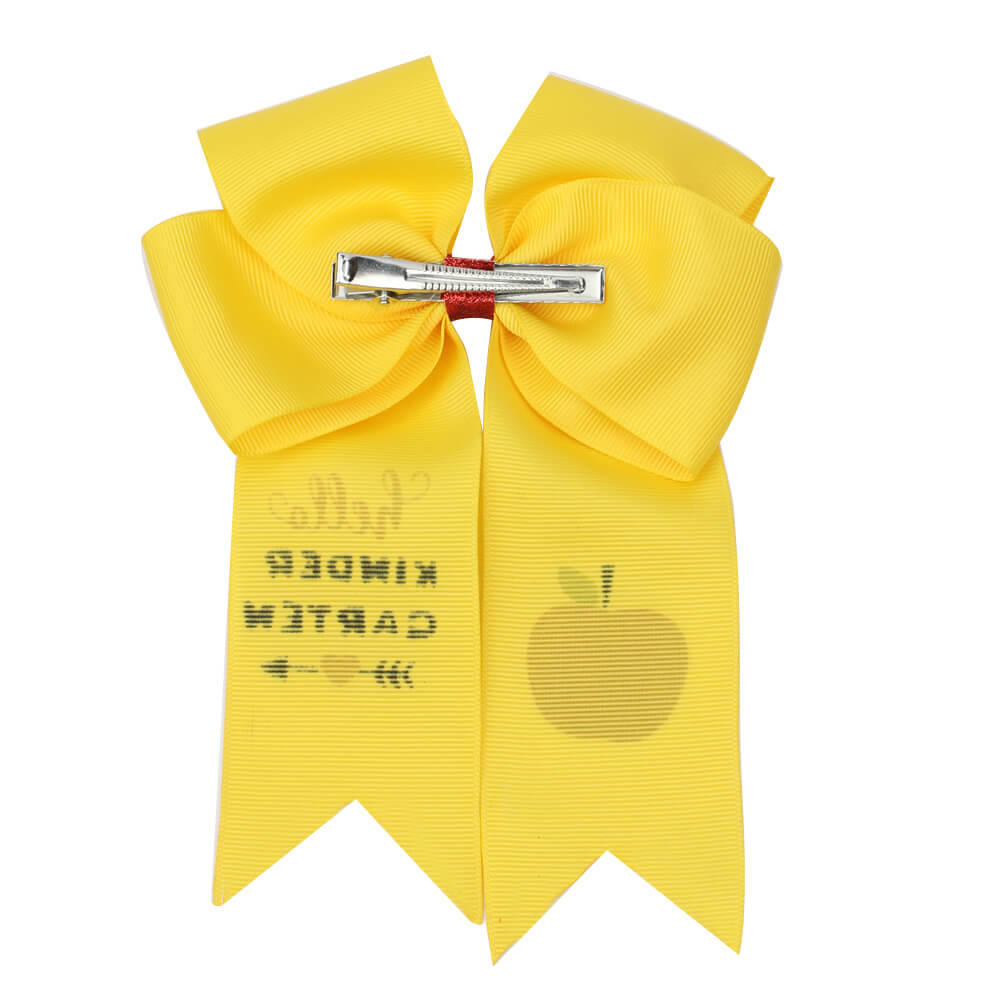 Back to School Cheer Bow with Clip