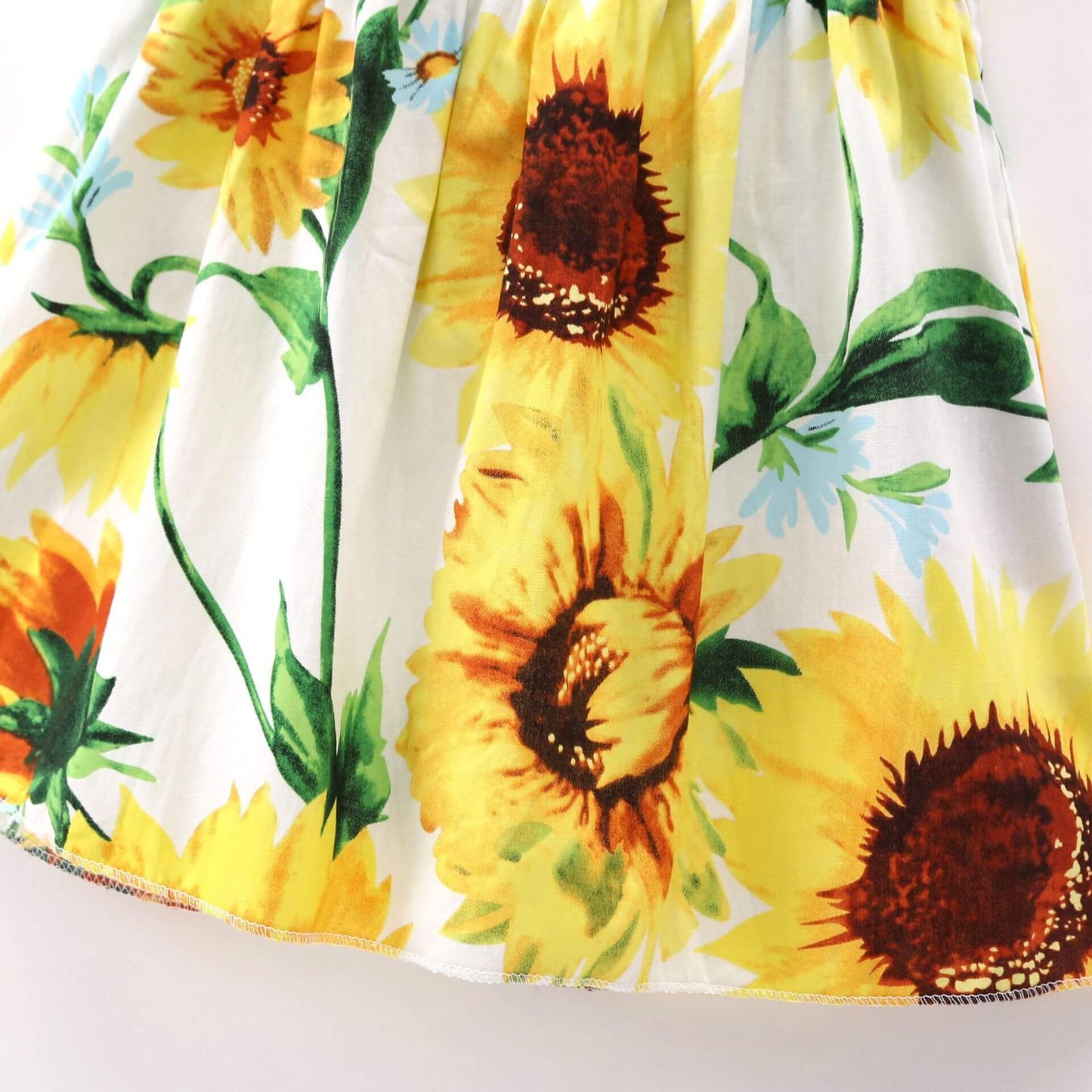 Sleeveless Sunflower Holiday Dress