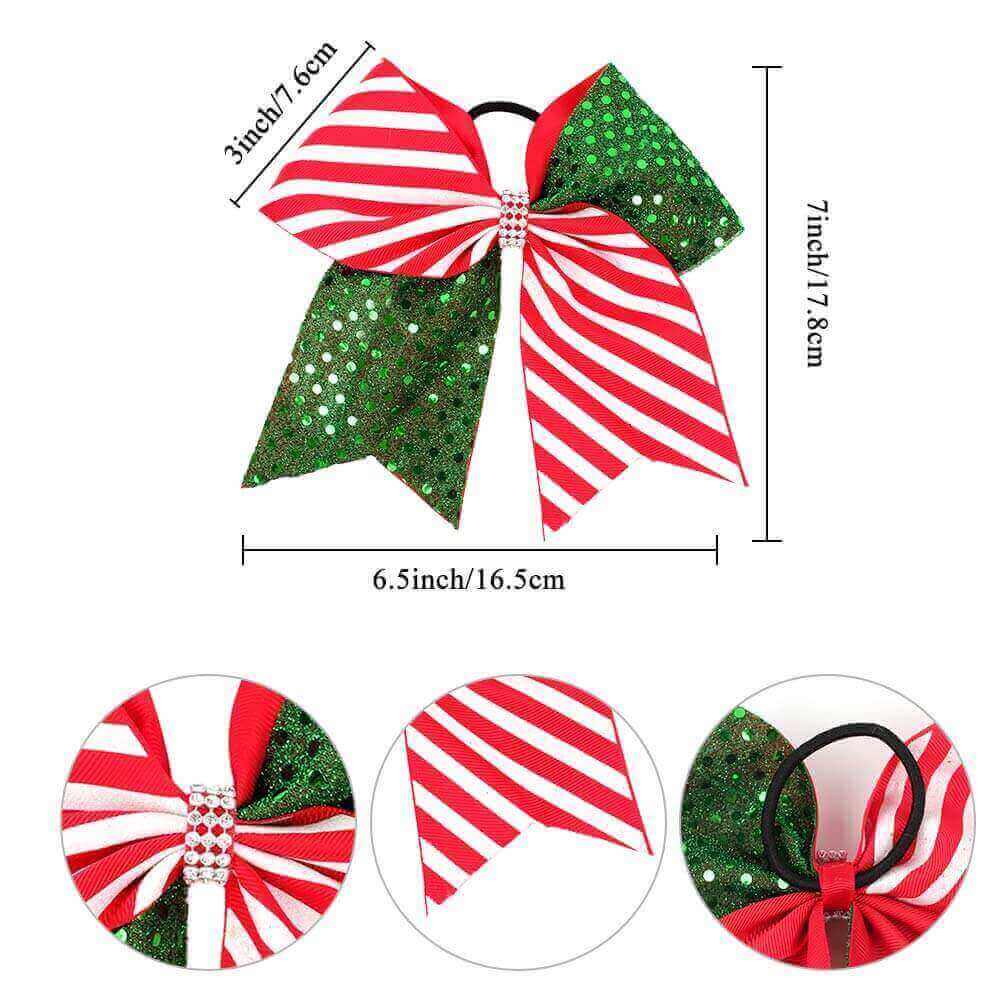 Christmas Sequin Cheer Bows