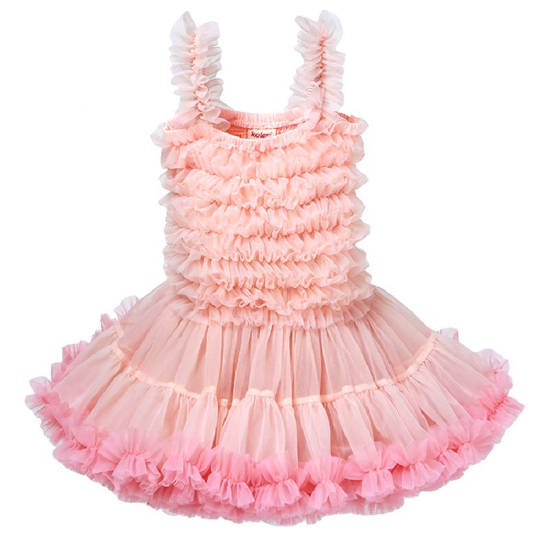 Gradient Pink Princess Dress Tutu Dress