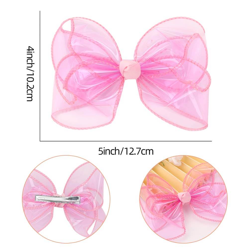 5 inch Waterproof Jelly Hair Bows