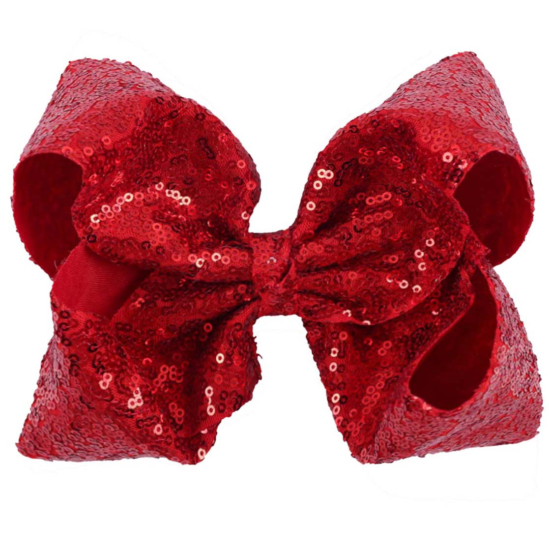 Jumbo Sequin Hair Bows (23 Color Available)