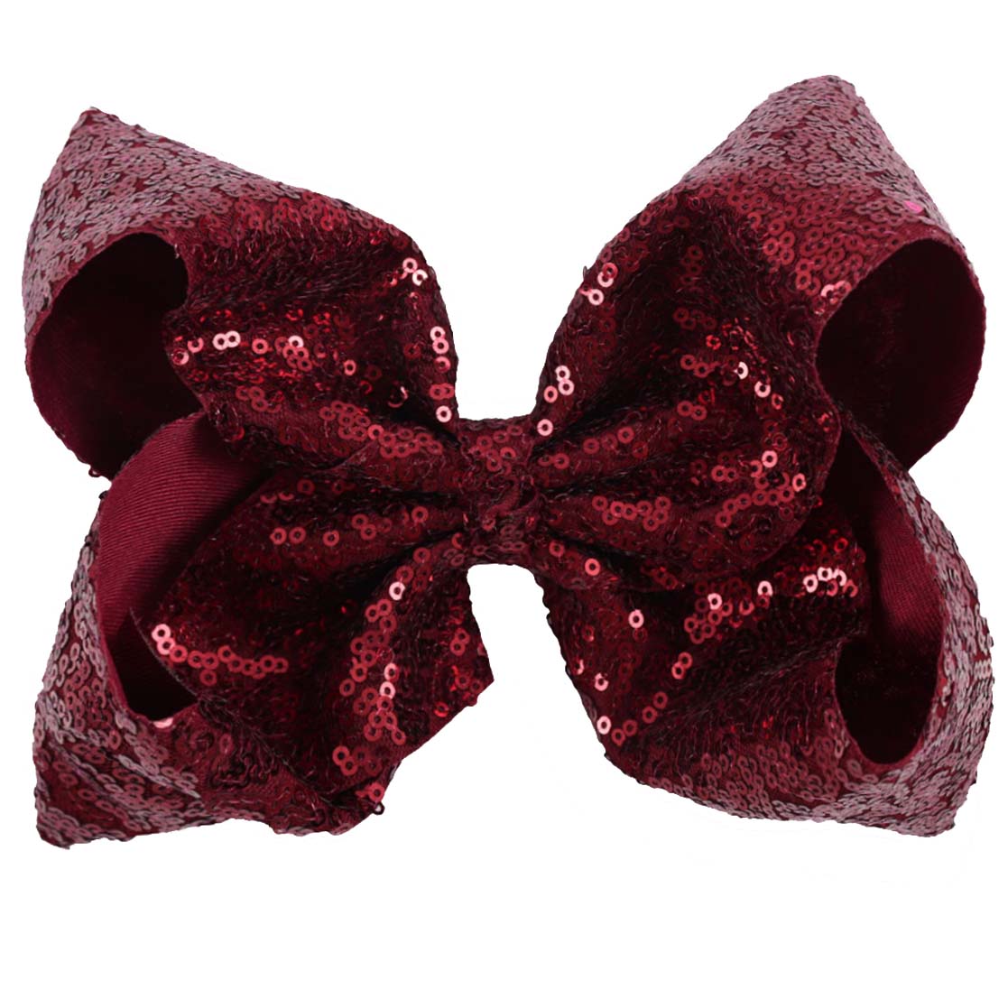 Jumbo Sequin Hair Bows (23 Color Available)