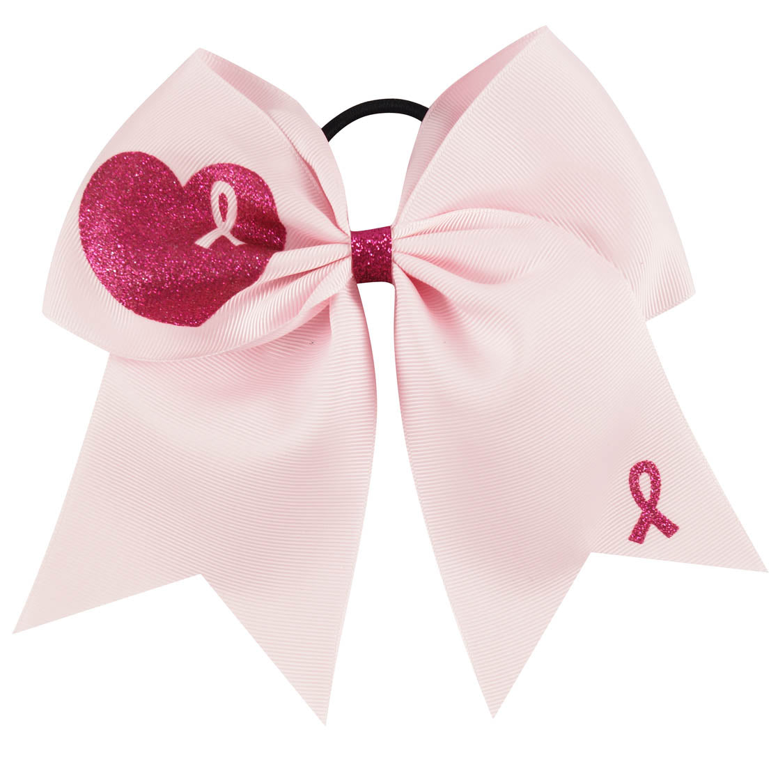 20PCS 7'' Breast Cancer Awareness Cheer Bows