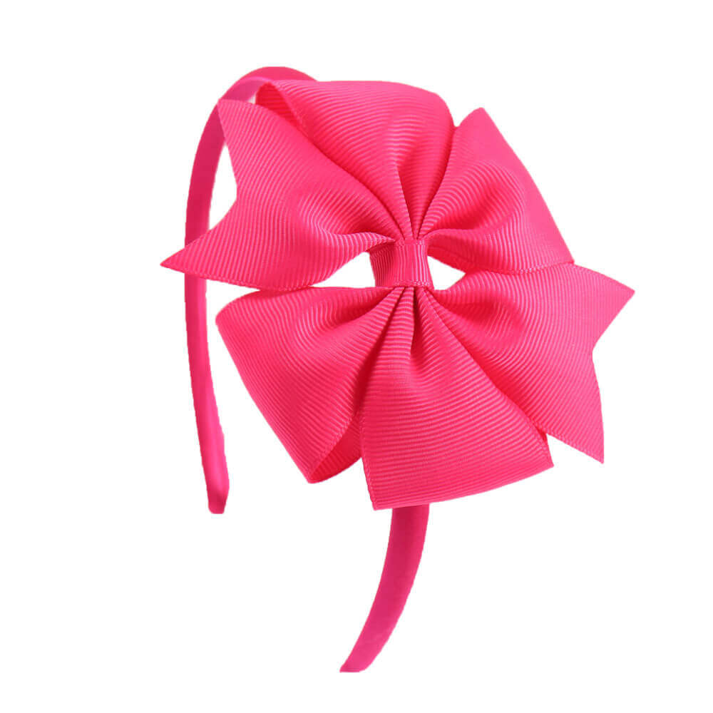4'' Pinwheel Solid Bow Girl Headbands