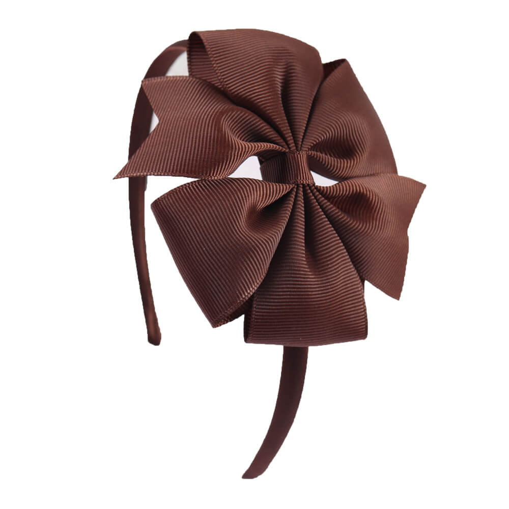 4'' Pinwheel Solid Bow Girl Headbands