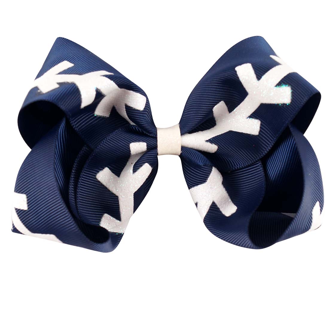 Glitter Softball Hair Bows | Baseball Hair Clips for Kids