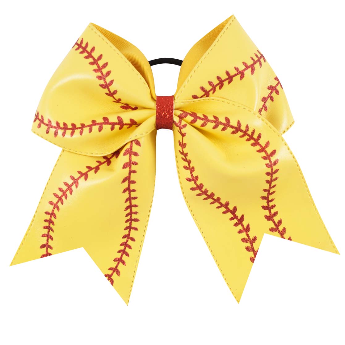 Baseball Leather Cheer Bows