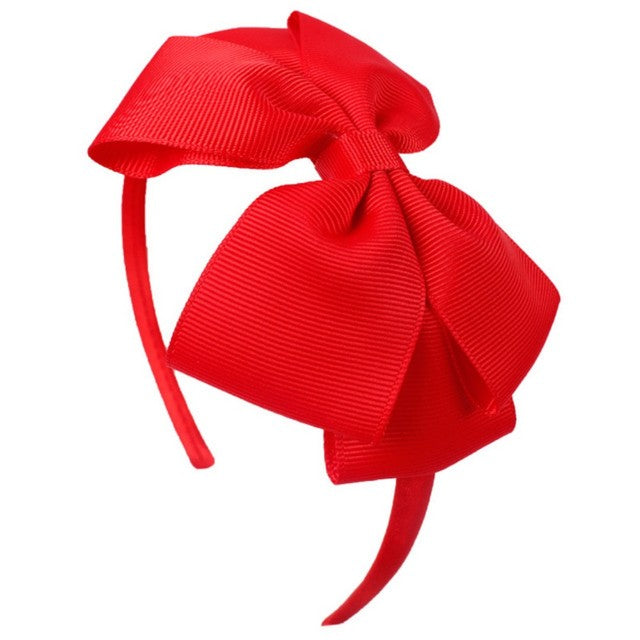 4'' Solid Color Bow Girl Headbands