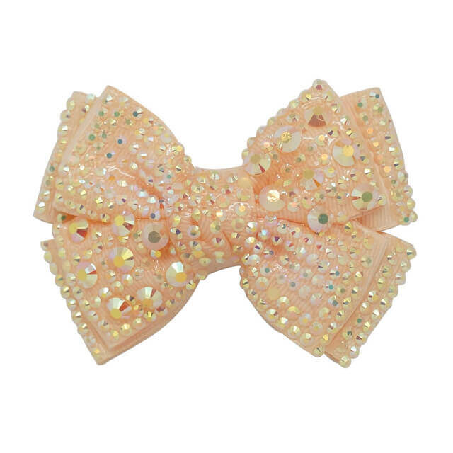 3.5'' Full Rhinestone Hair Bow Clips