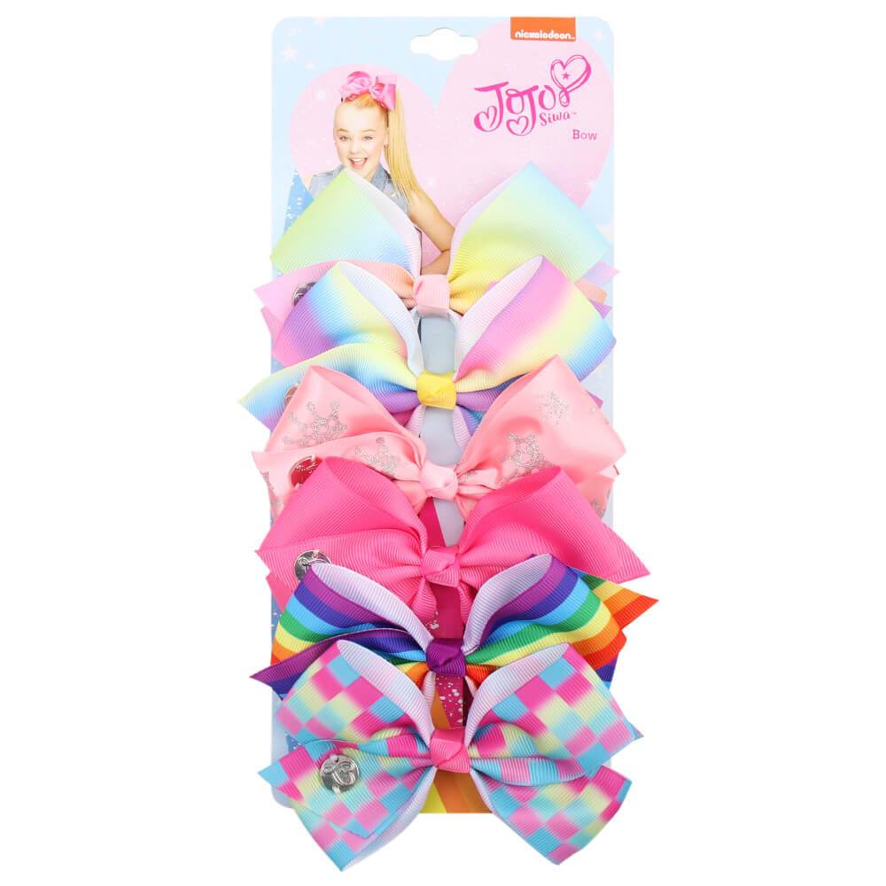 Rainbow Printed Jojo Mini Bows Set - 21 Style Available