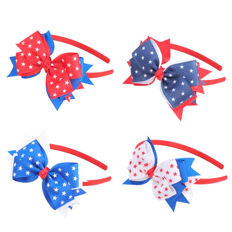 4th of July American Flag Hair Bands