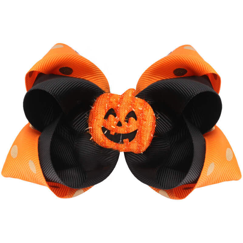 Pumpkin hair bows