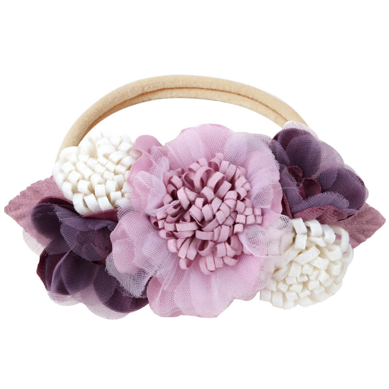 Purple Series Flower Baby Headbands