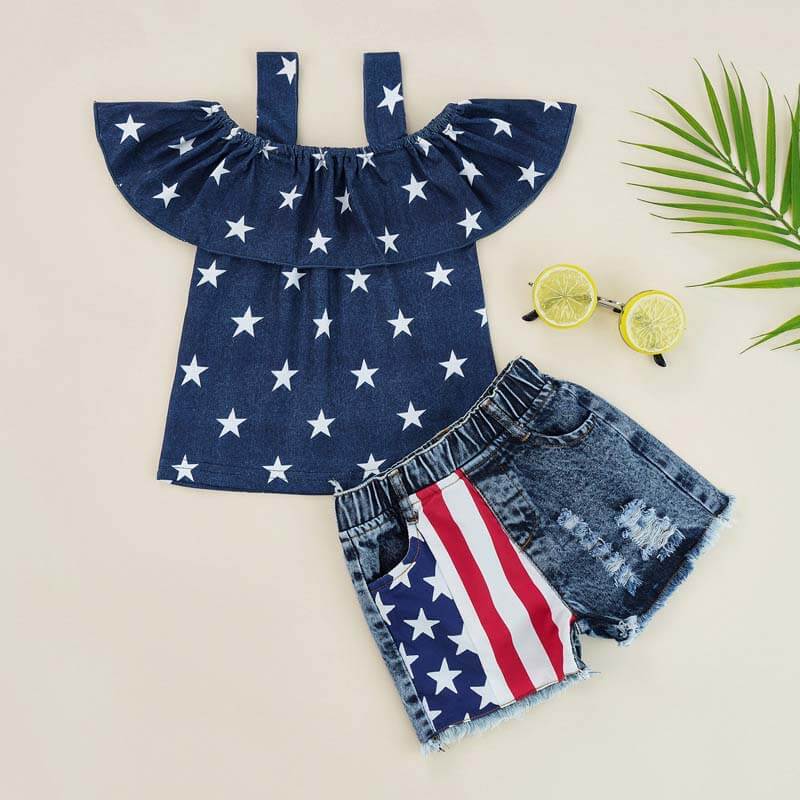 4th of July Toddler Girl Outfit