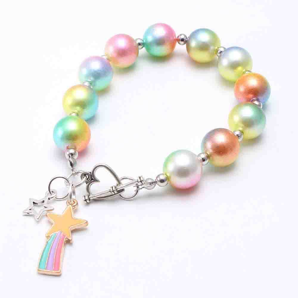 Cartoon Star Unicorn Beads Bracelets