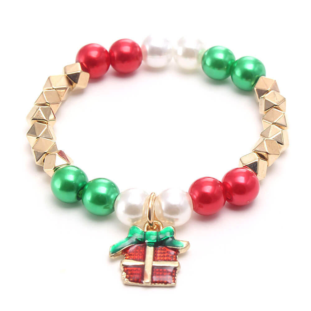 Christmas Gift Charms Bead Bracelet