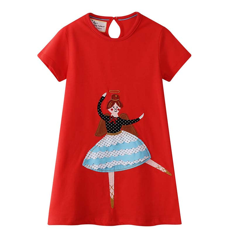 Cartoon Dance Girl Summer Dress