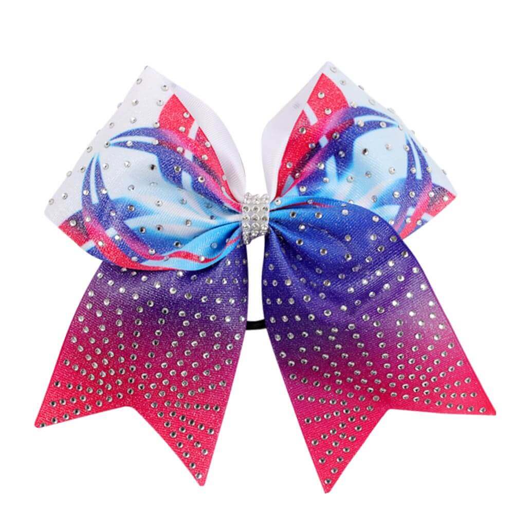 4th of July Stars Rhinestone Cheer Bows