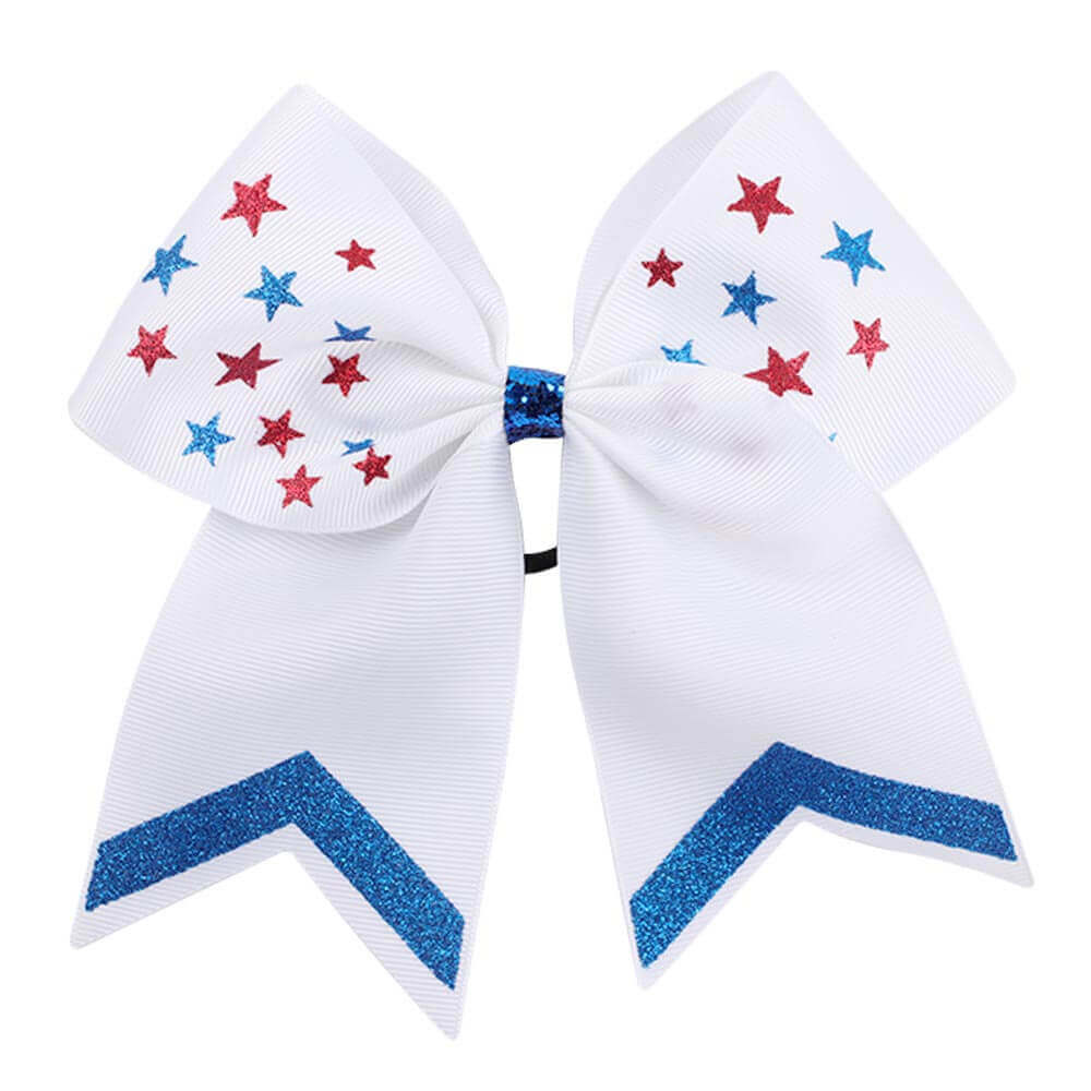 4th of July Stars Rhinestone Cheer Bows