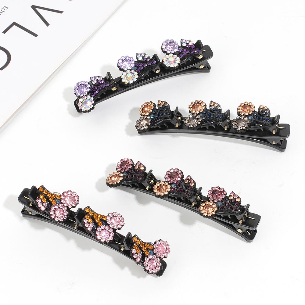 Crystal Braids Hair Clips for Ladies