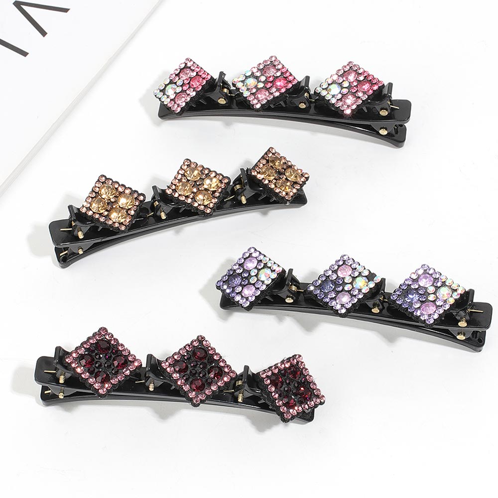 Crystal Braids Hair Clips for Ladies