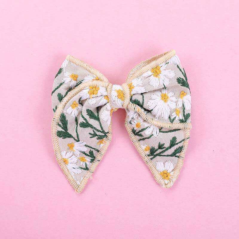 Embroidery Cheer Bows