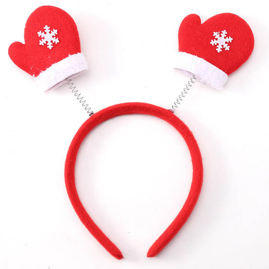 Christmas Snowman Antlers Red Headbands