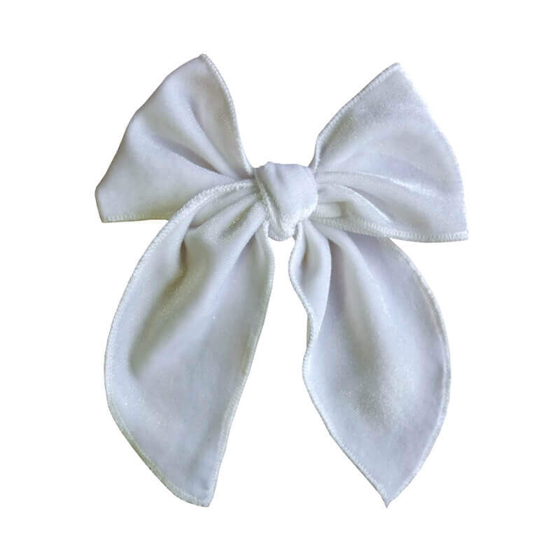 Velvet Sailor Bow Girl Hair Clips