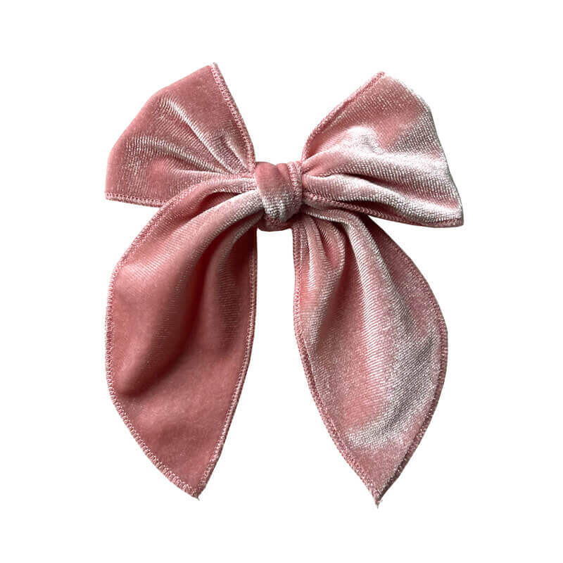 Velvet Sailor Bow Girl Hair Clips