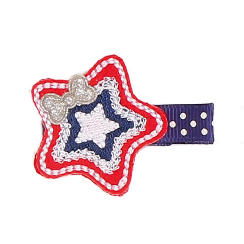 4th of July Mini Hair Clips