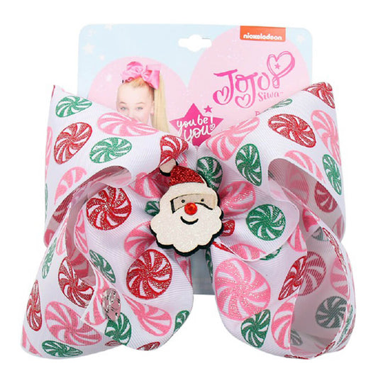 Christmas Santa Jojo Hair Bows