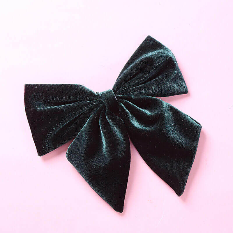 6 Inches Velvet Wine Cheer Bows