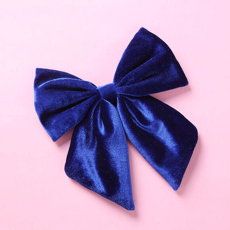 6 Inches Velvet Wine Cheer Bows