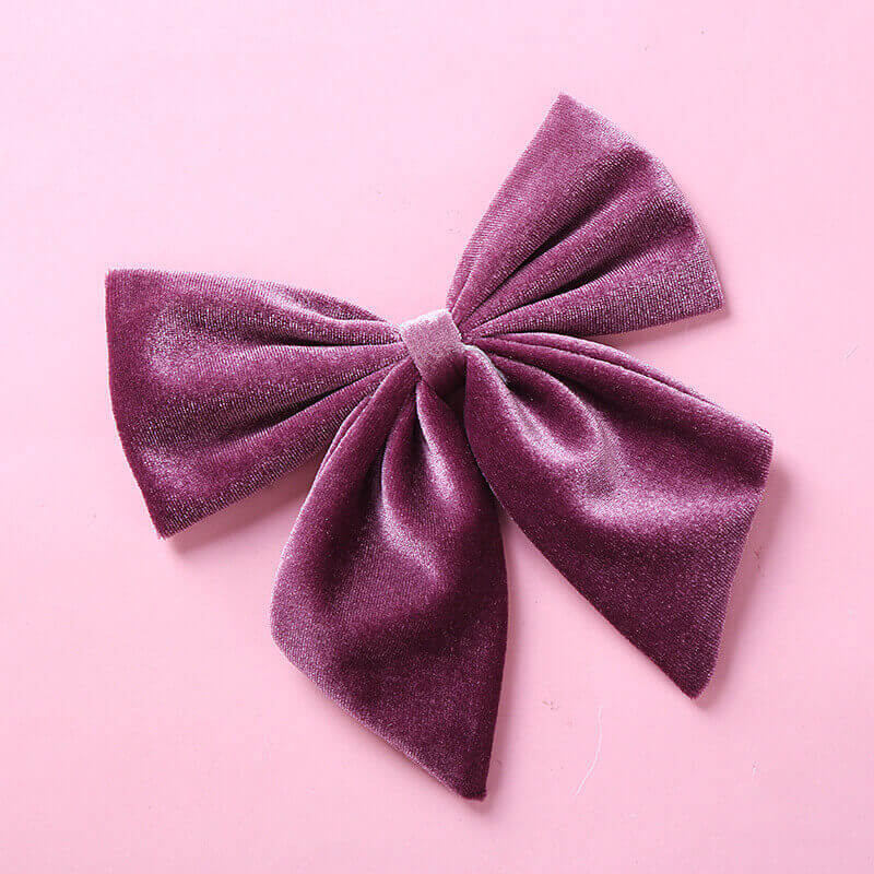 6 Inches Velvet Wine Cheer Bows