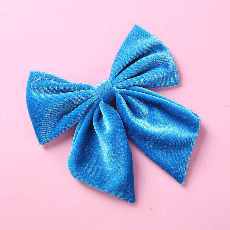 6 Inches Velvet Plush Cheer Bows