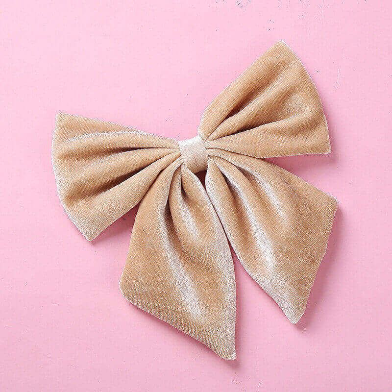 6 Inches Velvet Plush Cheer Bows