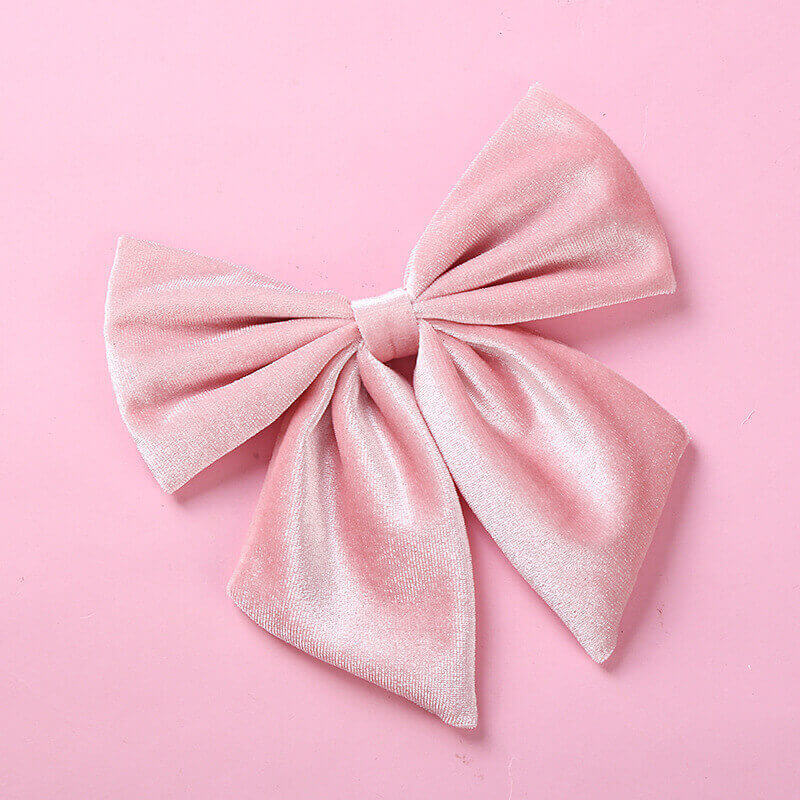 6 Inches Velvet Plush Cheer Bows