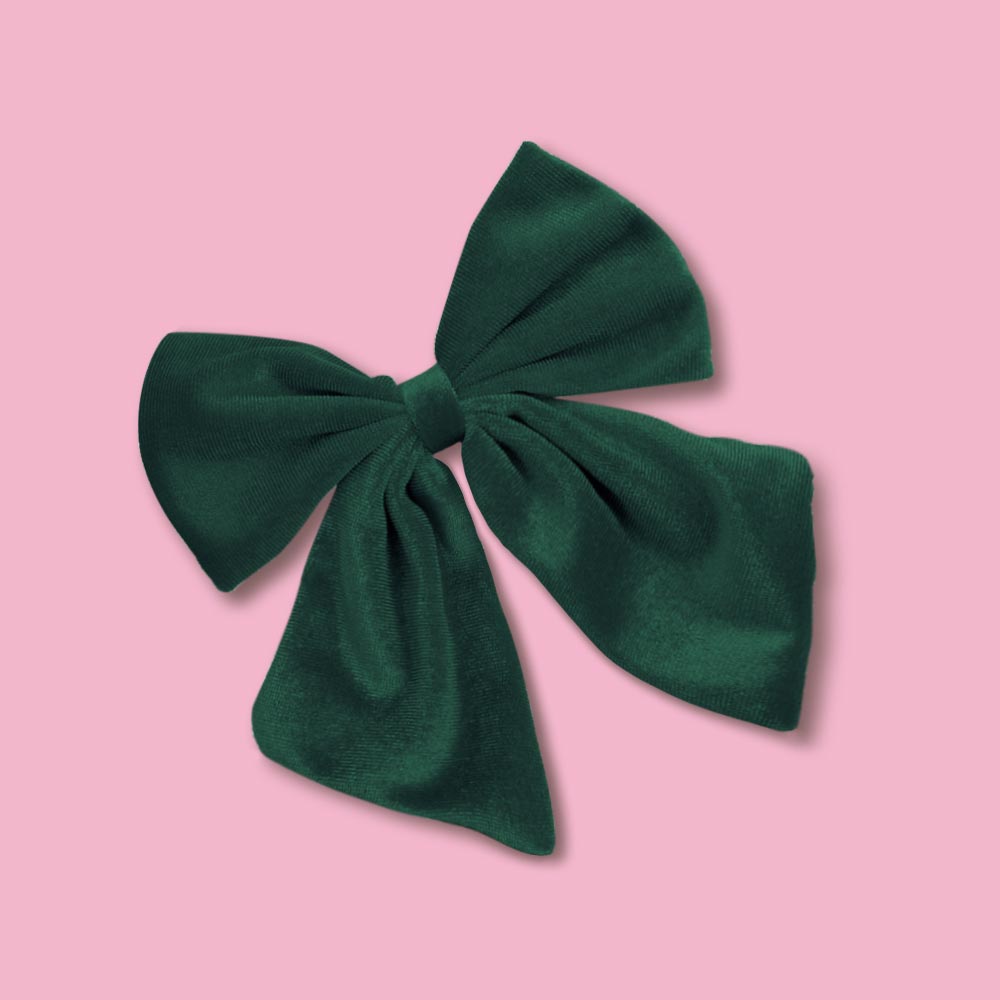 6 Inches Velvet Plush Cheer Bows