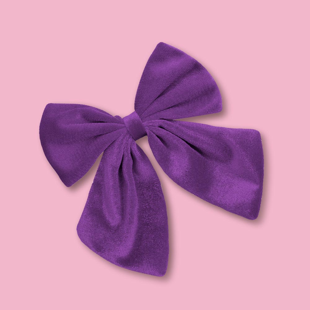 6 Inches Velvet Plush Cheer Bows